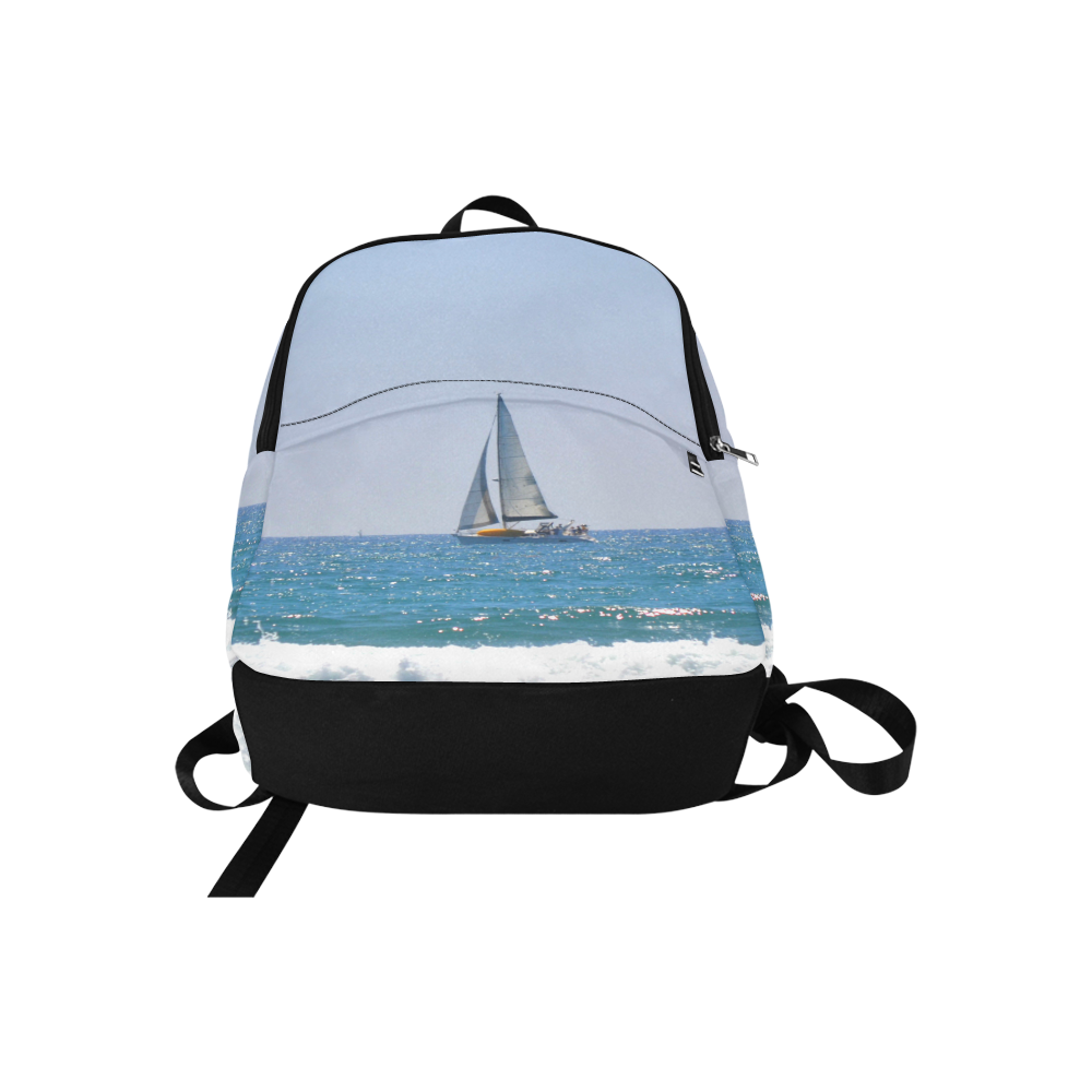 Sailboat Fabric Backpack for Adult (Model 1659)