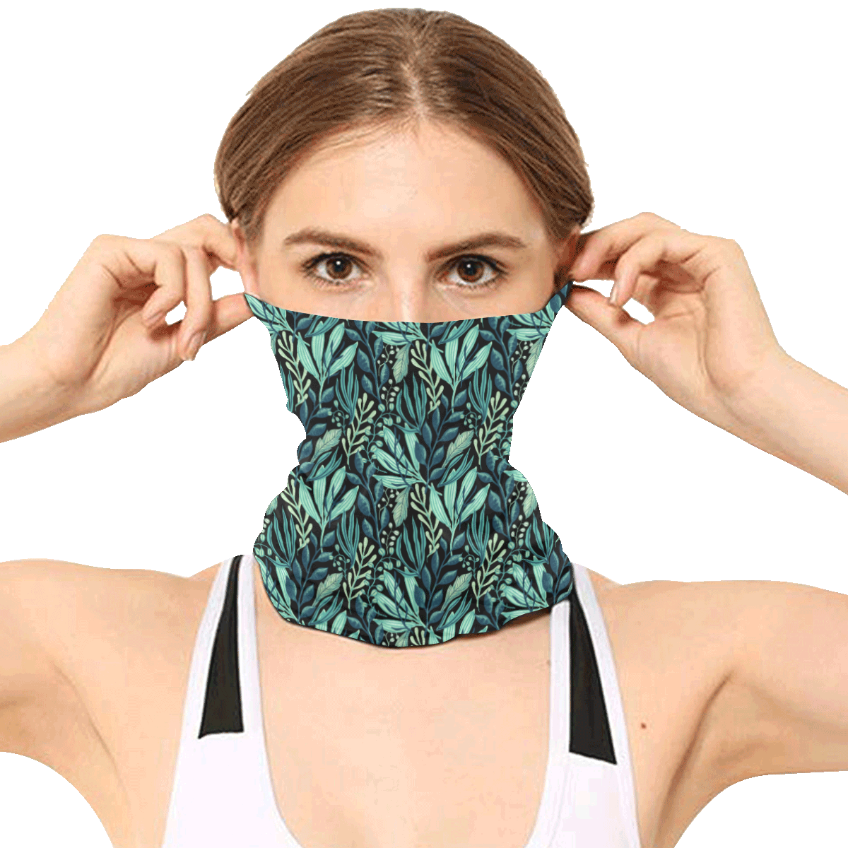 Leafy Green Bandana 3 Pack Face Mask Cover Multifunctional Headwear (Pack of 3)