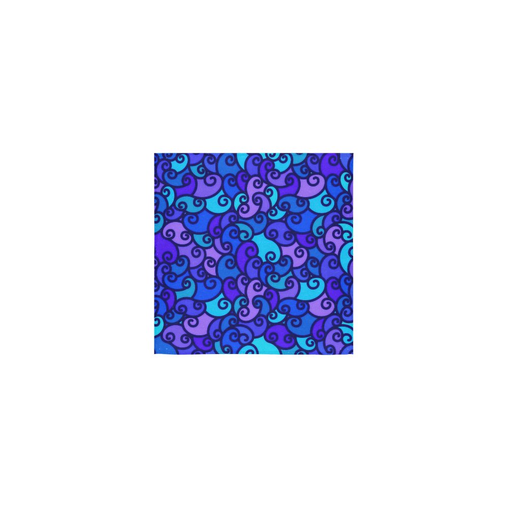 Purple Swirls Square Towel 13“x13”