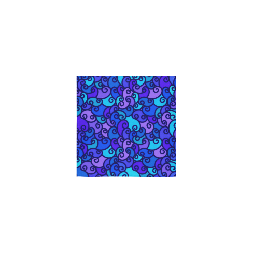 Purple Swirls Square Towel 13“x13”