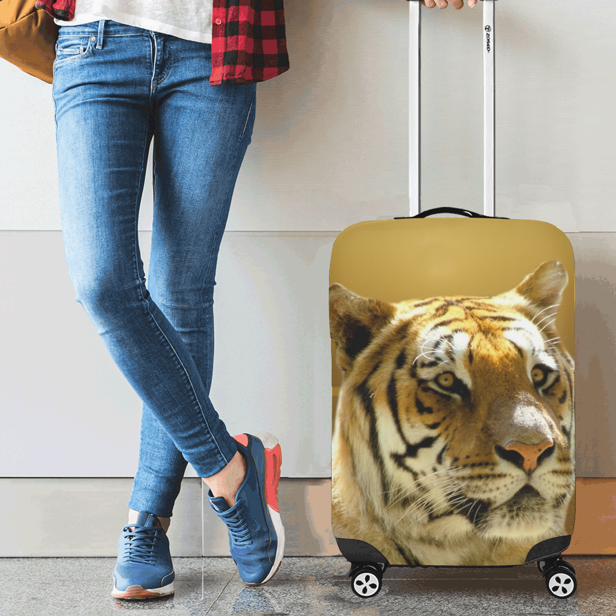 Golden Tiger Luggage Cover/Small 18"-21"
