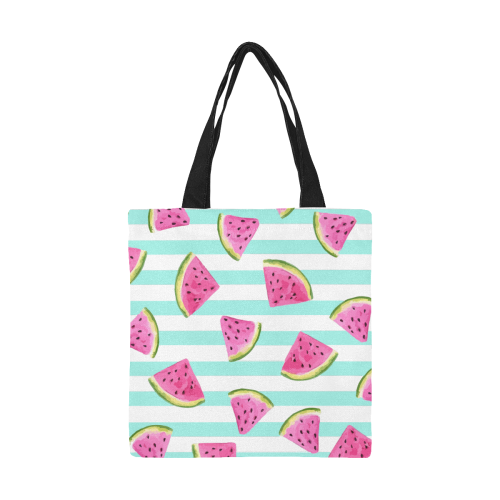 Watermelon All Over Print Canvas Tote Bag/Small (Model 1697)