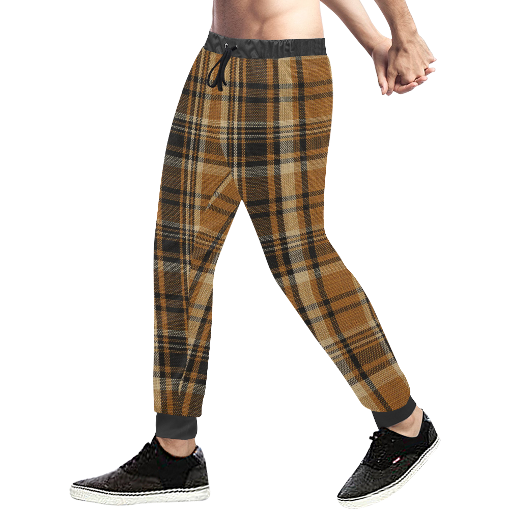 TARTAN DESIGN Men's All Over Print Sweatpants (Model L11)