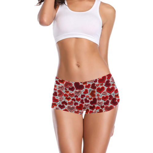 Heart_20160912_by_JAMColors Women's All Over Print Boyshort Panties (Model L31)