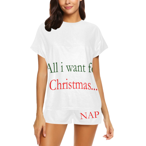 All i want for christmas PJS Women's Short Pajama Set