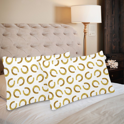 Golden horseshoe Custom Pillow Case 20"x 30" (One Side) (Set of 2)