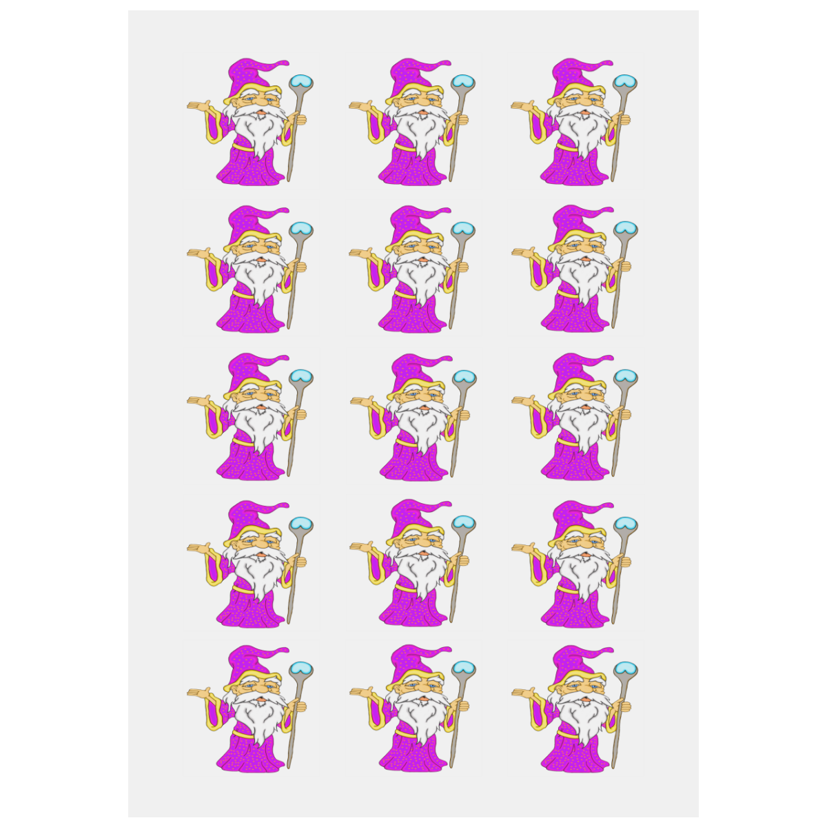 Wizard Gnome Personalized Temporary Tattoo (15 Pieces)