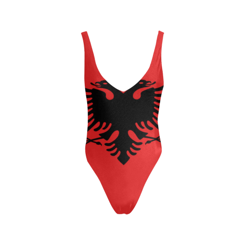 ALBANIA LARGE Sexy Low Back One-Piece Swimsuit (Model S09)