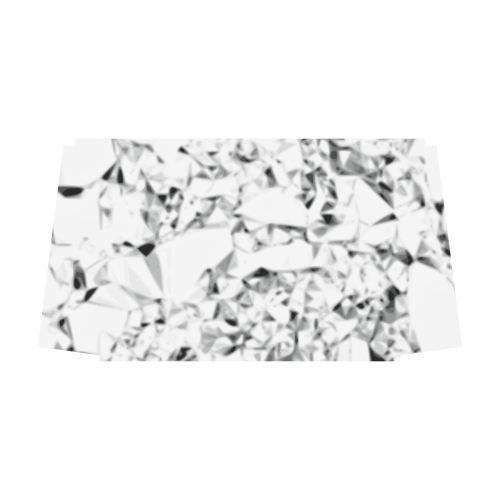 Diamond white grey silver black triangle geometric abstract Classic Travel Bag (Model 1643) Remake
