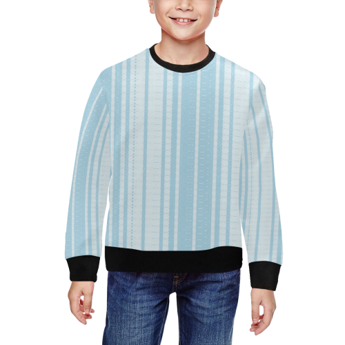 nature blue All Over Print Crewneck Sweatshirt for Kids (Model H29)