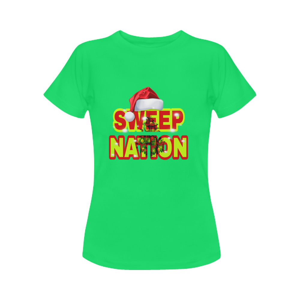 Sweep Nation - Christmas Women's Classic T-Shirt (Model T17）