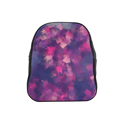 purple pink magenta cubism #modern School Backpack (Model 1601)(Small)