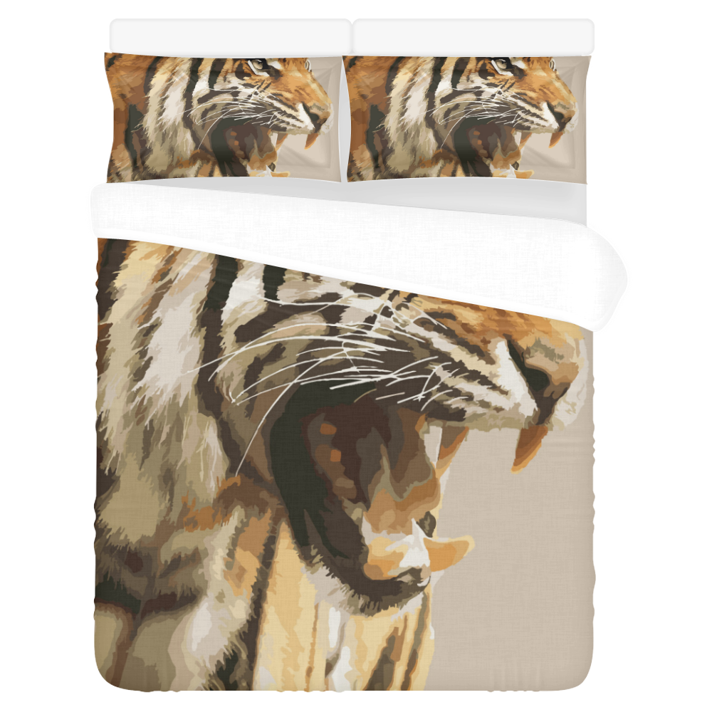 Magnificent Tiger 3-Piece Bedding Set