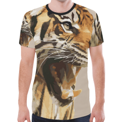 Magnificent Tiger New All Over Print T-shirt for Men (Model T45)