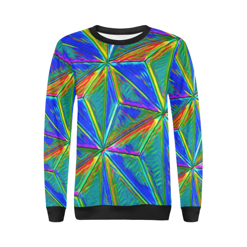 Vivid Life 1E  by JamColors All Over Print Crewneck Sweatshirt for Women (Model H18)