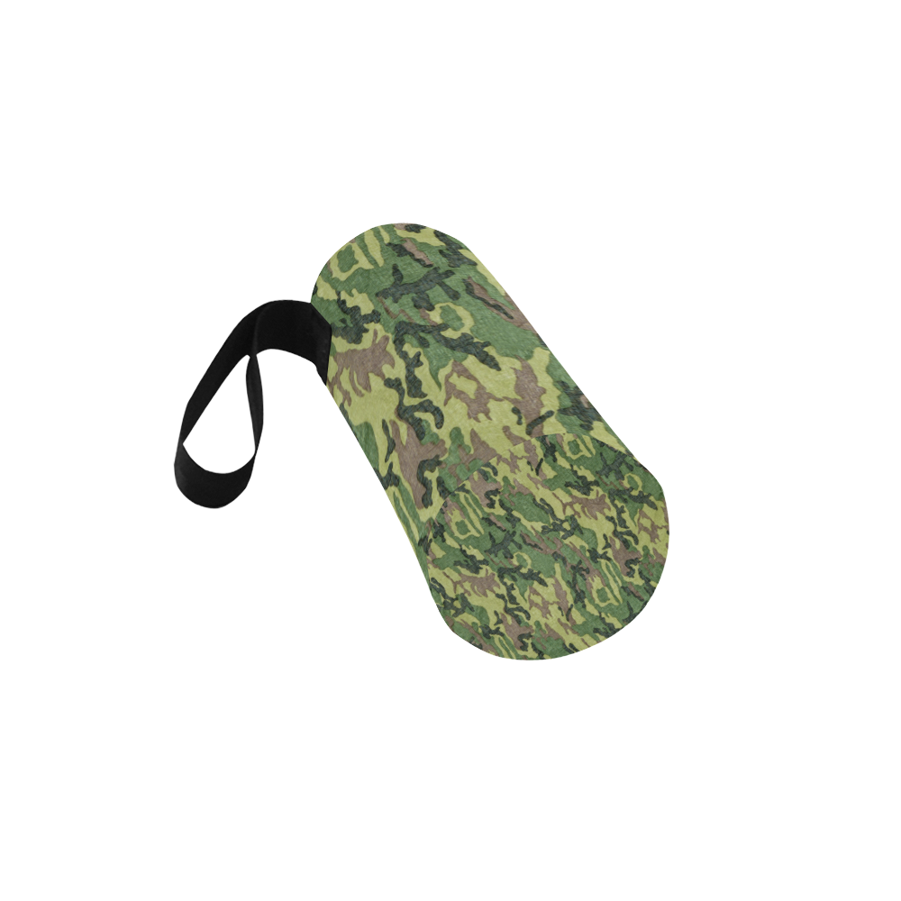 Military Camo Green Woodland Camouflage Neoprene Water Bottle Pouch/Small