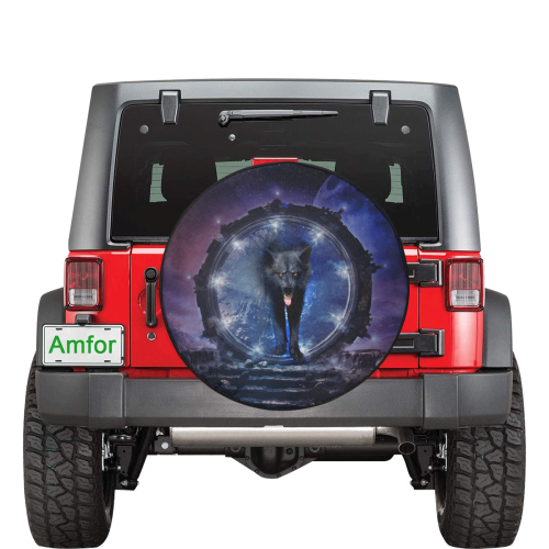 Awesome wolf 34 Inch Spare Tire Cover
