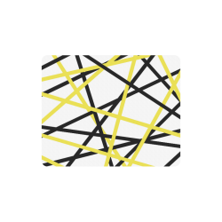 Black and yellow stripes Rectangle Mousepad