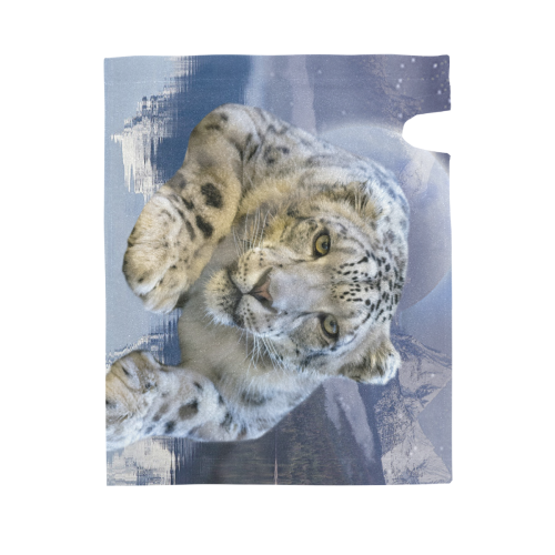 Snow Leopard and Moon Mailbox Cover