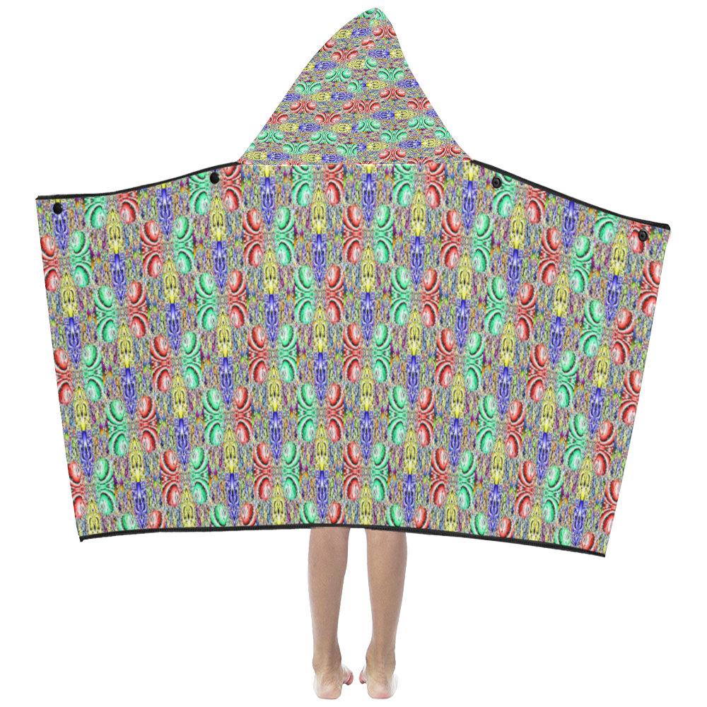 rainbow illusion Kids' Hooded Bath Towels