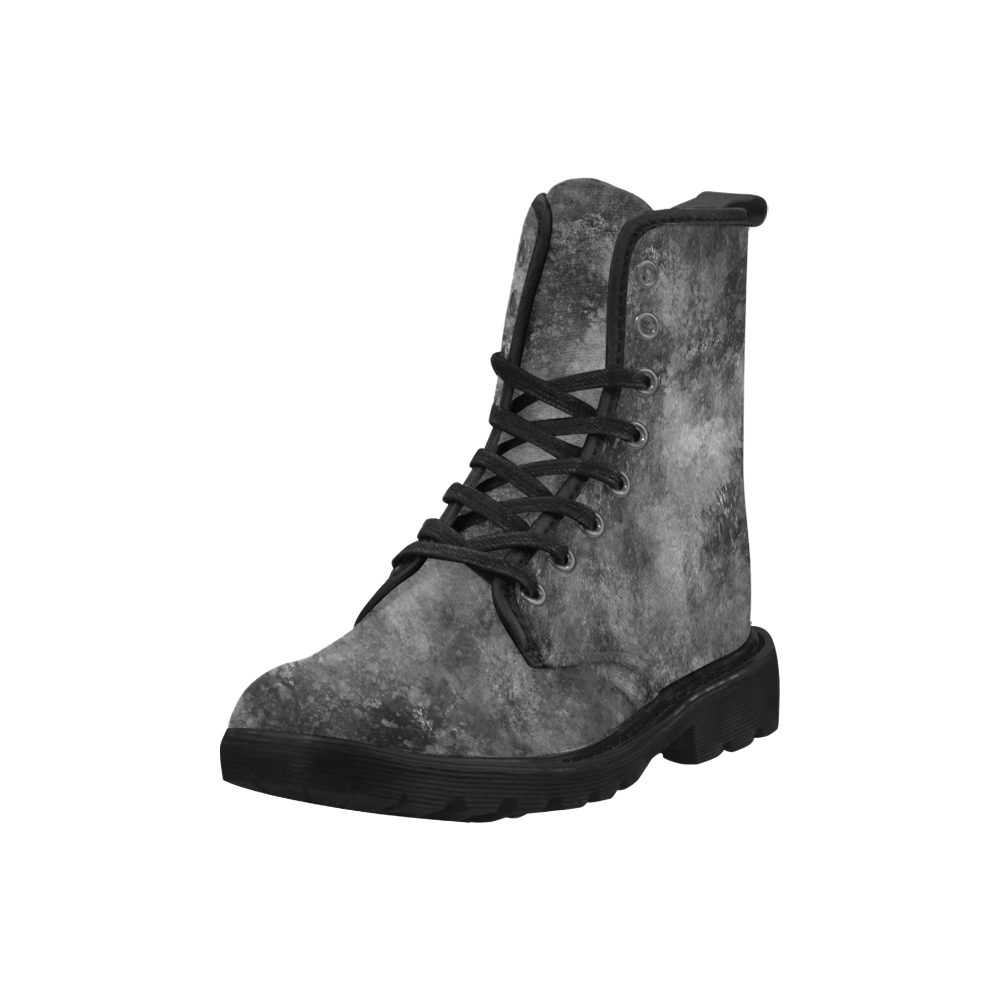 Black Grunge Martin Boots for Women (Black) (Model 1203H)