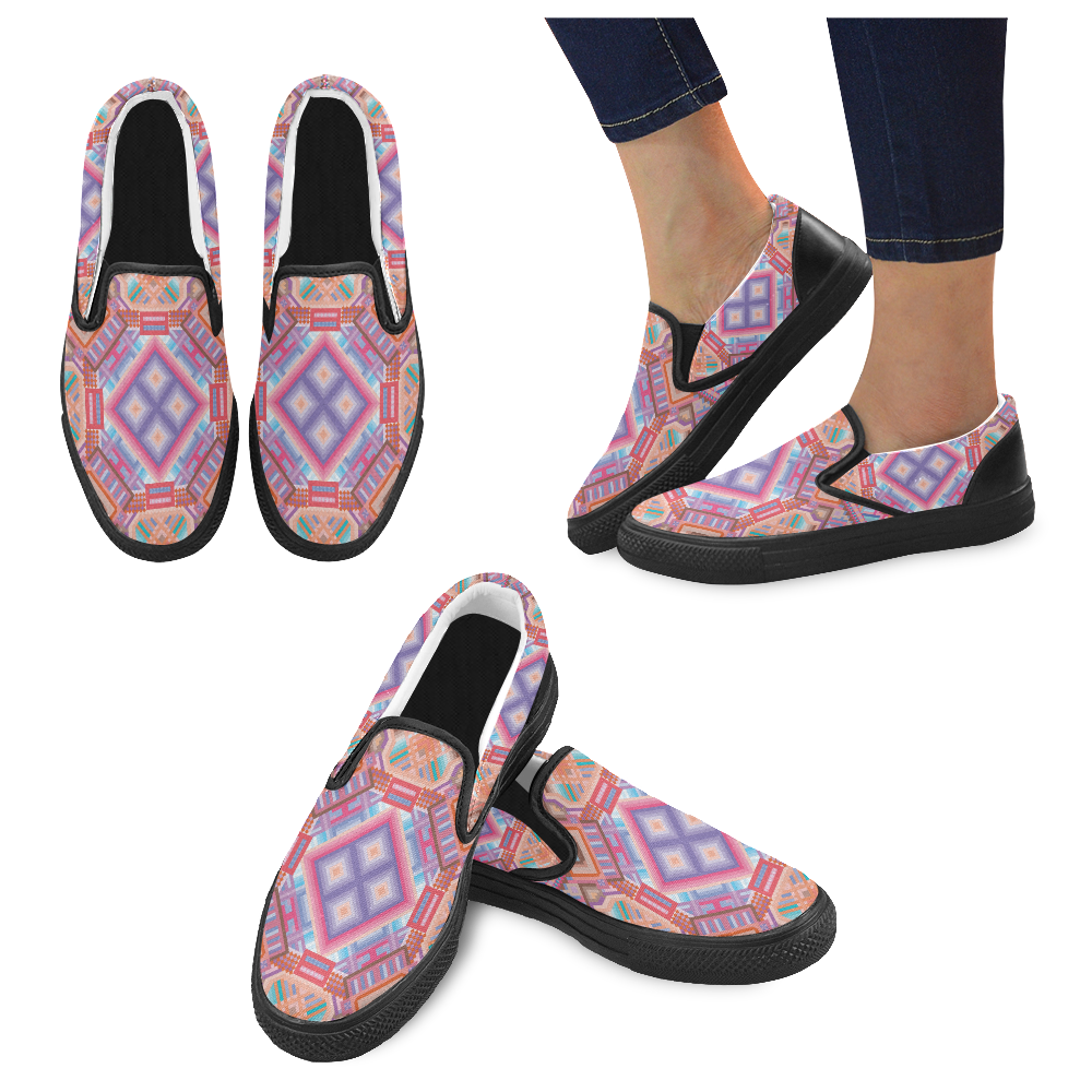 Researcher Women's Unusual Slip-on Canvas Shoes (Model 019)