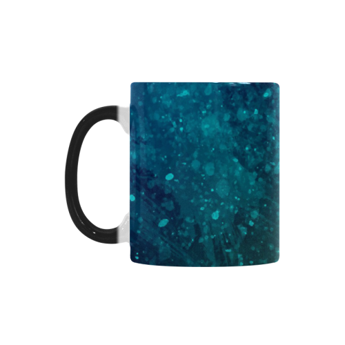 Blue and Green Abstract Custom Morphing Mug