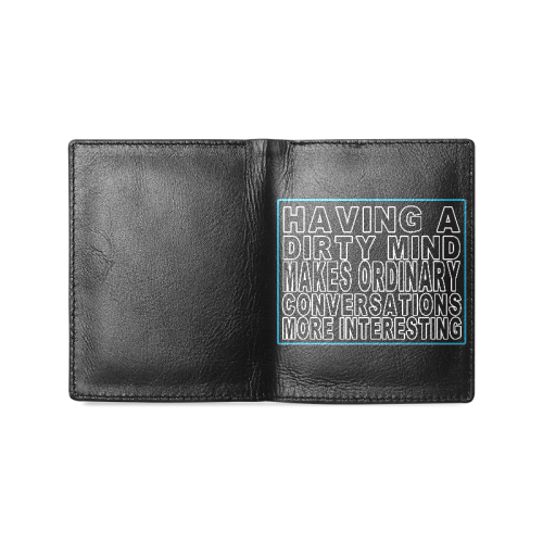 DIRTY MIND Men's Leather Wallet (Model 1612)
