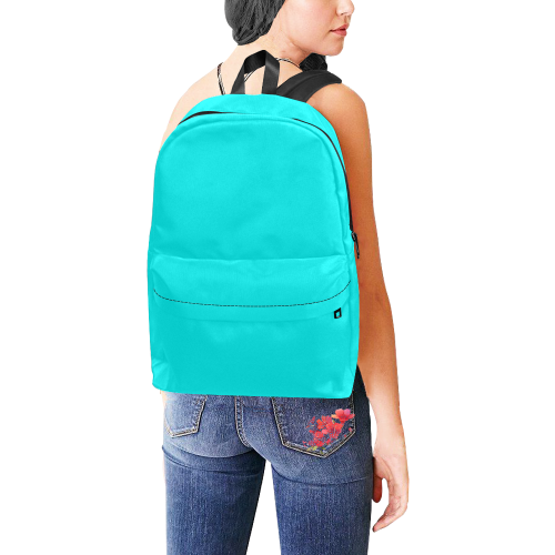 color aqua / cyan Unisex Classic Backpack (Model 1673)
