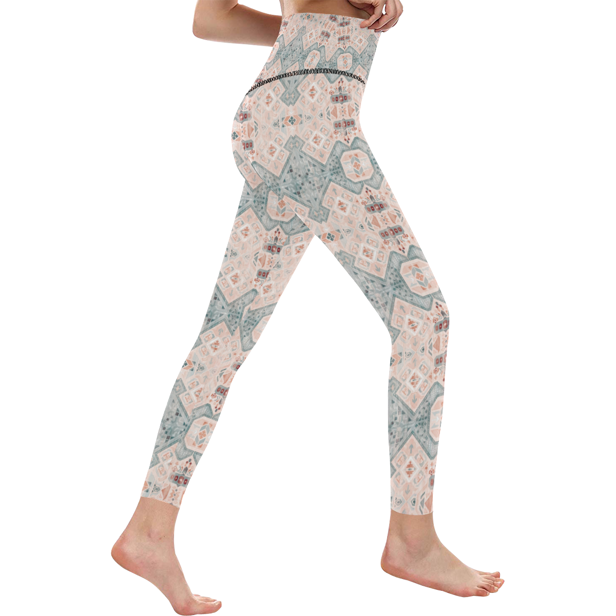 Elegant Graphic Women's All Over Print High-Waisted Leggings (Model L36)