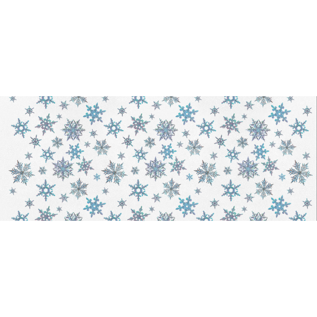 Snowflakes, Blue snow, Christmas Gift Wrapping Paper 58"x 23" (5 Rolls)