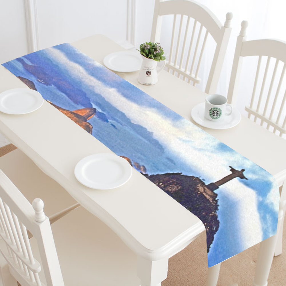 Christ the Redeemer Table Runner 14x72 inch