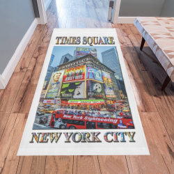 Times Square II poster (vertical) Area Rug 7'x3'3''