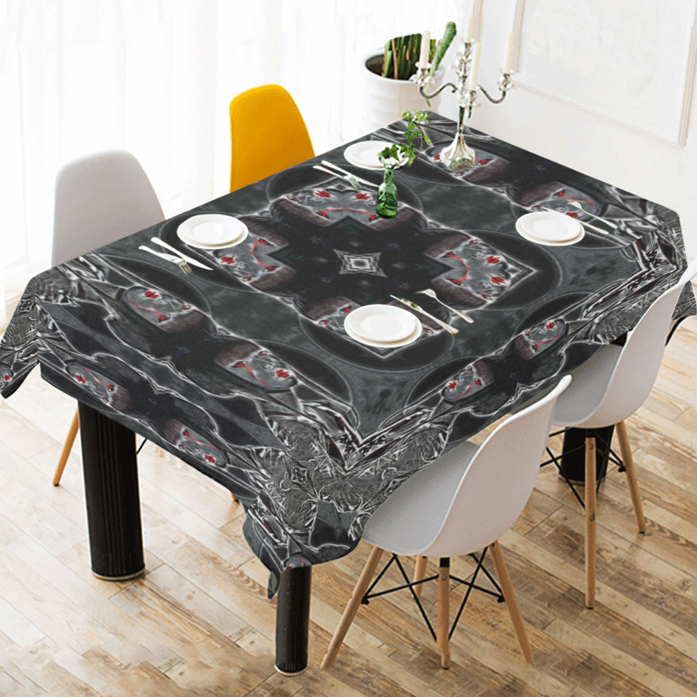 Lilith Tarot Cloth Design Darkstar Cotton Linen Tablecloth 52"x 70"