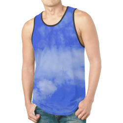 Blue Clouds New All Over Print Tank Top for Men (Model T46)