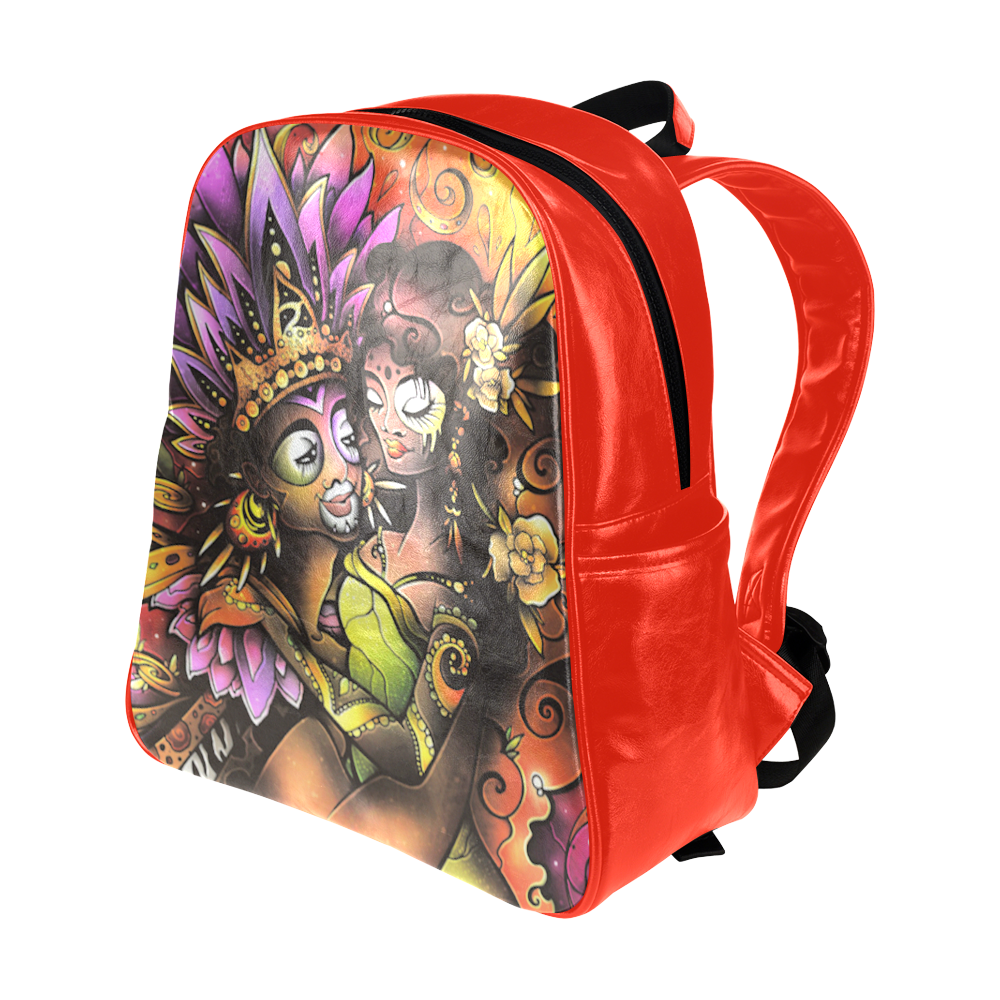 Jungle Love Multi-Pockets Backpack (Model 1636)