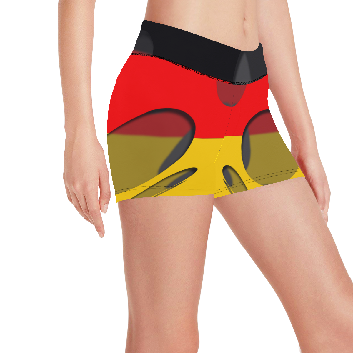 The Flag of Germany Women's All Over Print Short Leggings (Model L28)