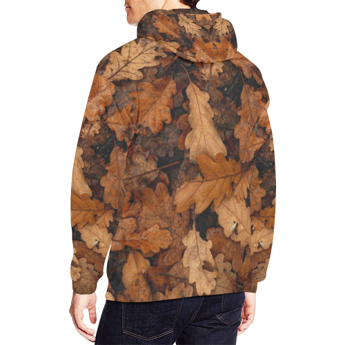 Autumn Leafes All Over Print Hoodie for Men (USA Size) (Model H13)