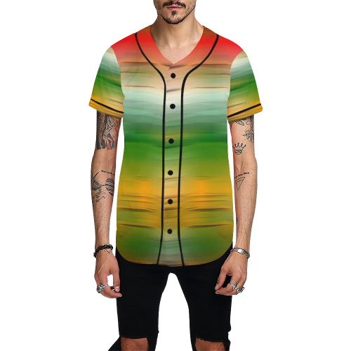 noisy gradient 3 by JamColors All Over Print Baseball Jersey for Men (Model T50)