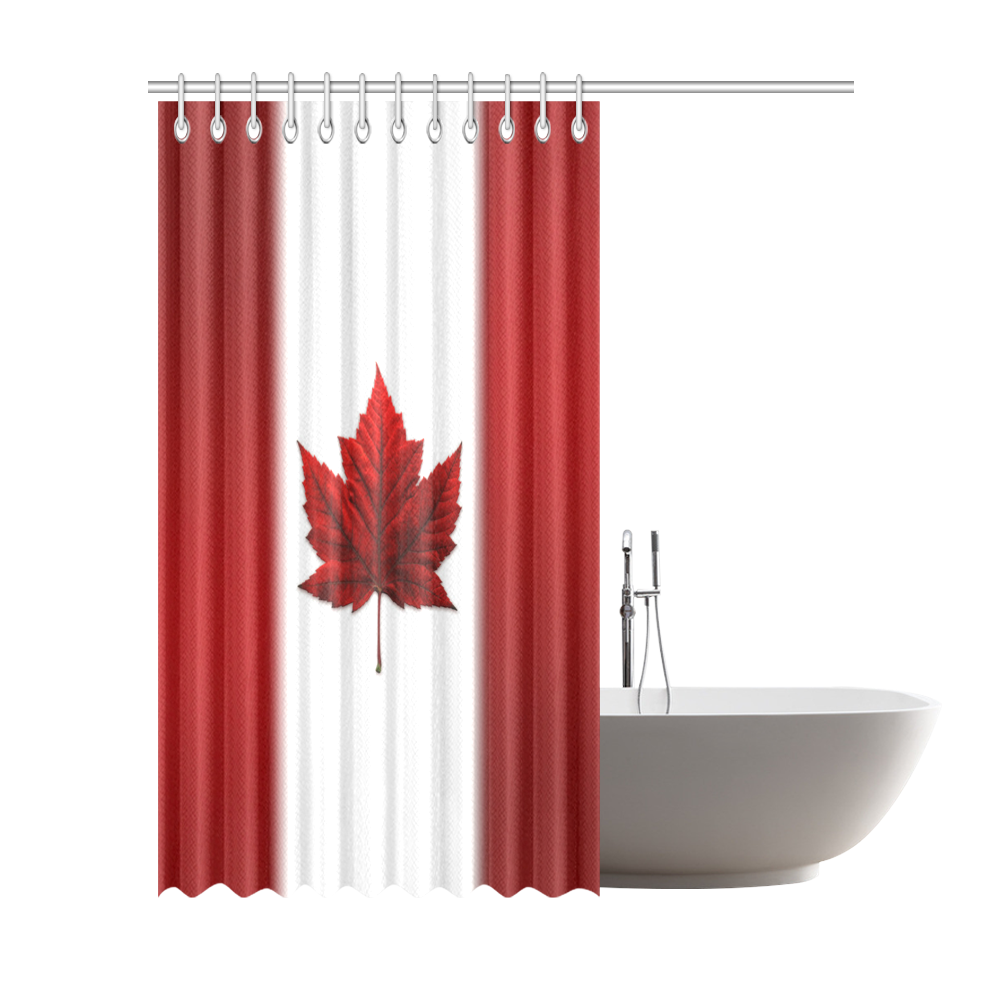Canada Flag Shower Curtain 72"x84"