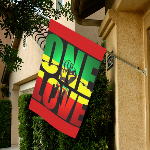 RASTA ONE LOVE CITY Garden Flag 28''x40'' （Without Flagpole）