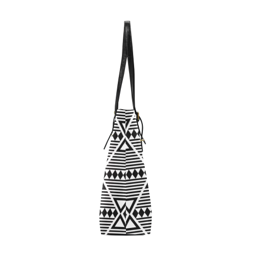 Black Aztec Tribal Euramerican Tote Bag/Small (Model 1655)