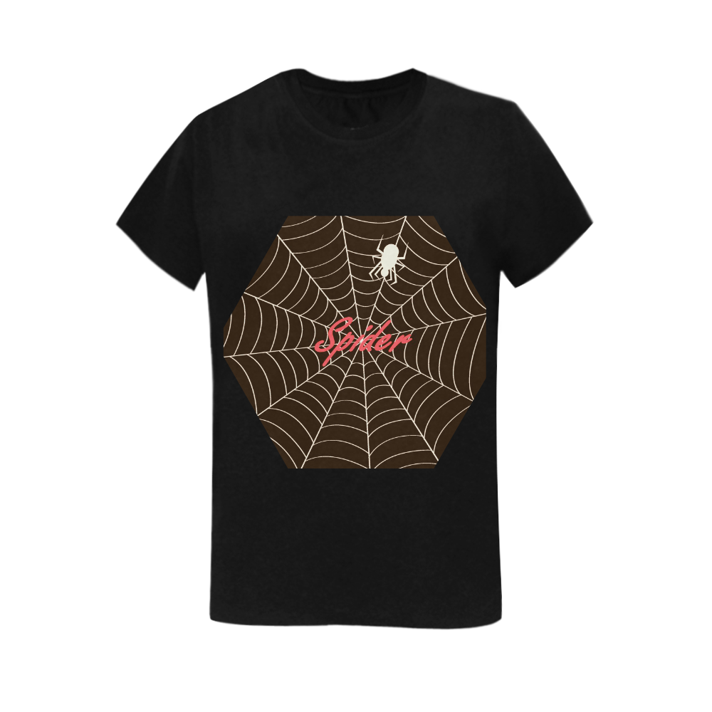 Spiders spin a filament Women's T-Shirt in USA Size (Two Sides Printing)