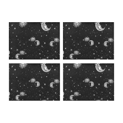 Mystic Stars, Moon and Sun Placemat 14’’ x 19’’ (Set of 4)