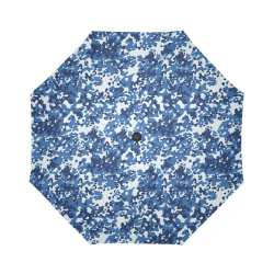 Digital Blue Camouflage Auto-Foldable Umbrella (Model U04)