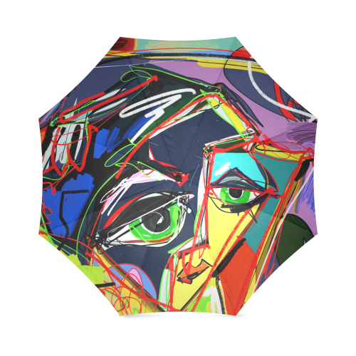 Human Face Art Foldable Umbrella (Model U01)