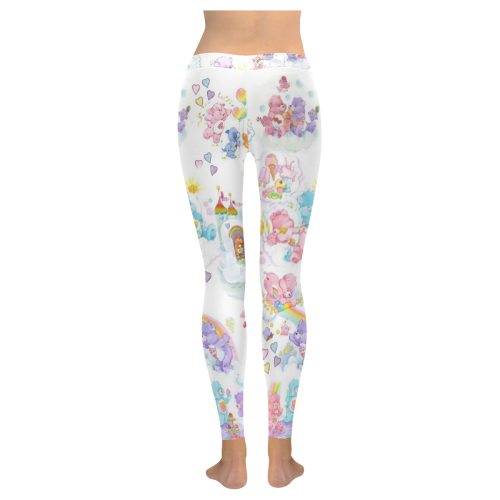 carebearleggings Women's Low Rise Leggings (Invisible Stitch) (Model L05)