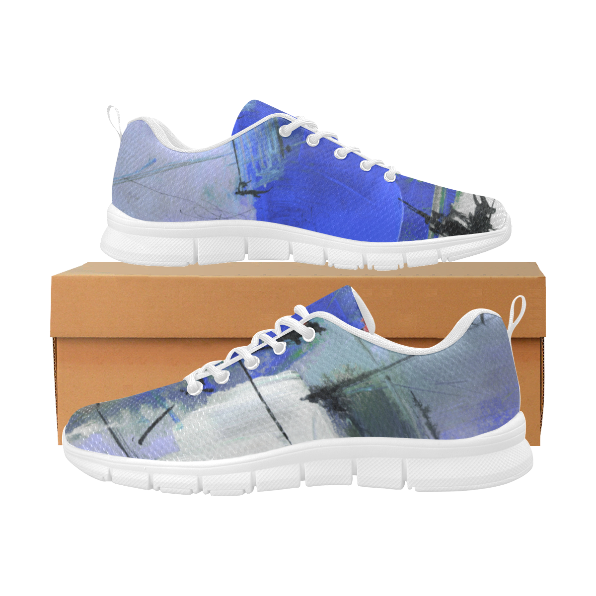 Lua Blue Women's Breathable Running Shoes (Model 055)