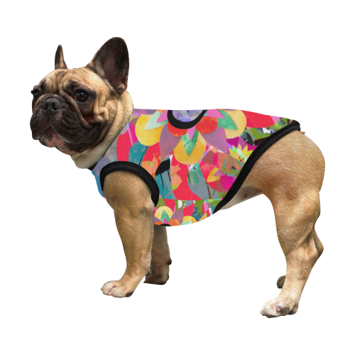 Doggie Vest Purple 2 All Over Print Pet Tank Top