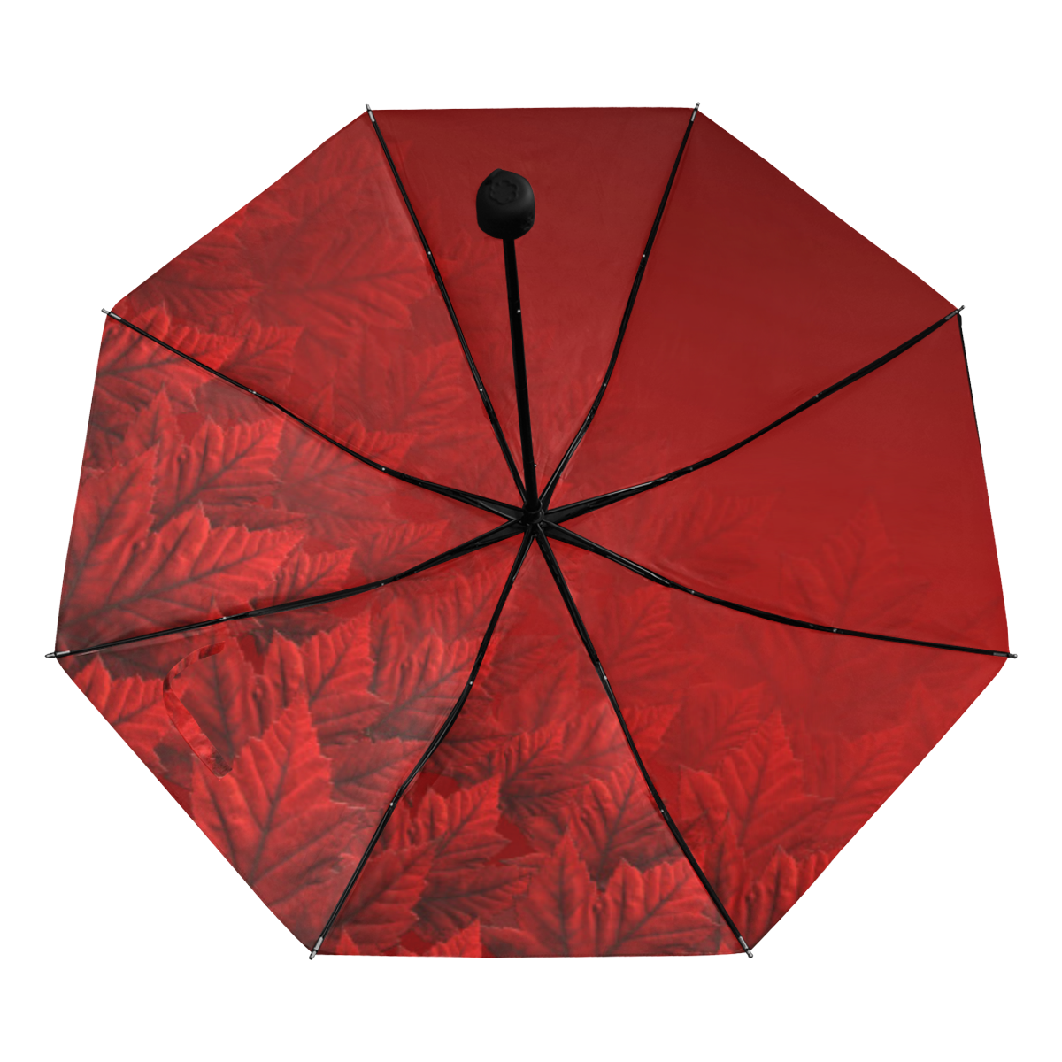 Autumn Maple Leaves Canada Umbrella Anti-UV Foldable Umbrella (Underside Printing) (U07)